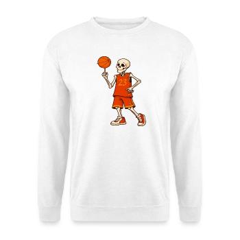 Skeleton Hoops 23 - Sweat-shirt Unisexe - blanc - Devant