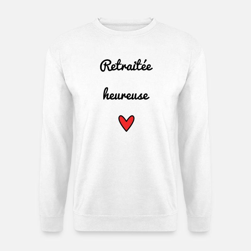 PENSIONIERT. RENTE. PENSIONIERT. RUHESTAND - Unisex Pullover - Weiß