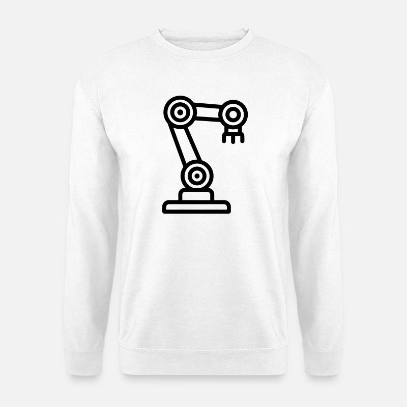 Roboterarm - Unisex Pullover - Weiß