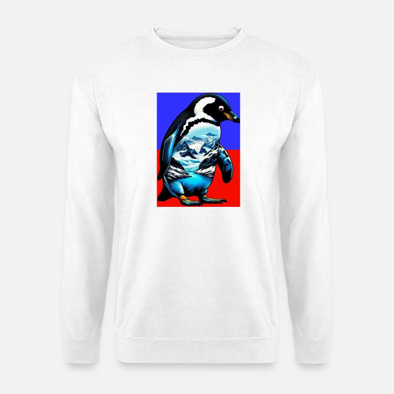 Pinguin - Unisex Pullover - Weiß