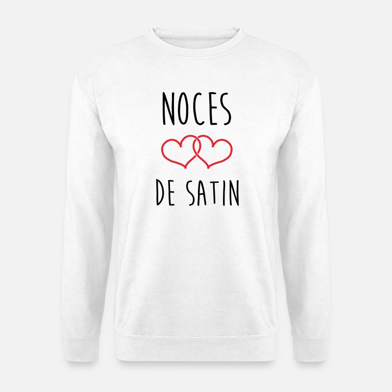 Satin-Hochzeit 24 Jahre Liebe - Unisex Pullover - Weiß