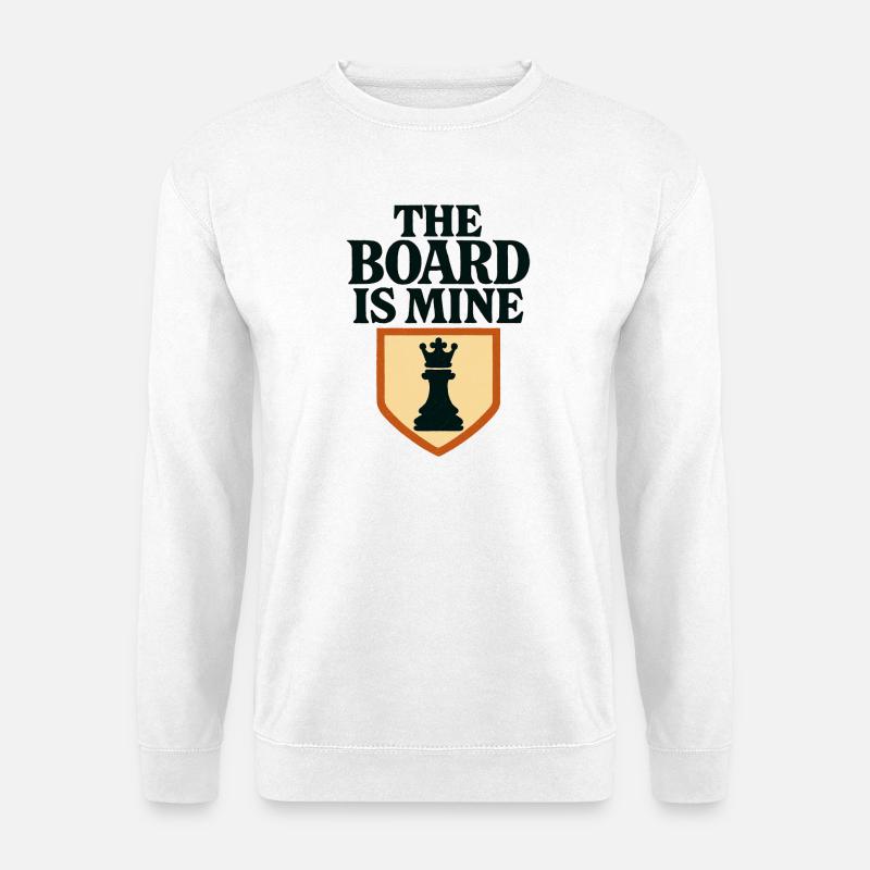 Queen and Shield Chess Master - Unisex Sweatshirt - white
