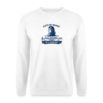 Salzburg Mozart City of Music Austria - Unisex Pullover - Weiß - Vorne
