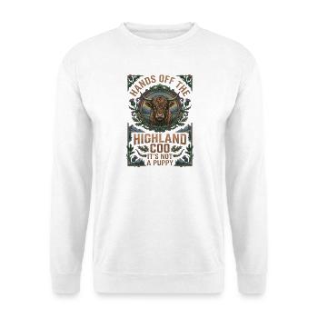 Vache des Highlands - Sweat-shirt Unisexe - blanc - Devant