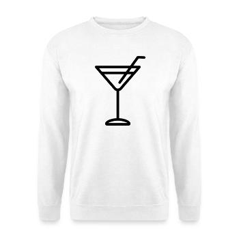 cocktail - Sweat-shirt Unisexe - blanc - Devant