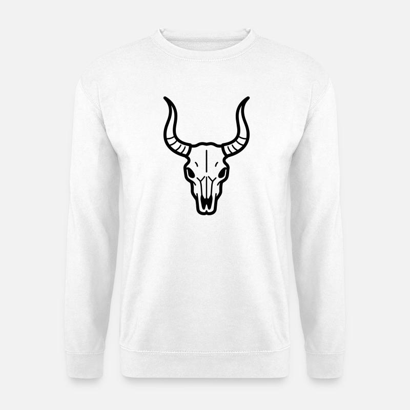 Stierschädel - Unisex Pullover - Weiß