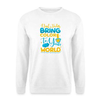 Nail Designer Nail Designer Cosmetics Nail Salon - Unisex Sweatshirt - white - Front