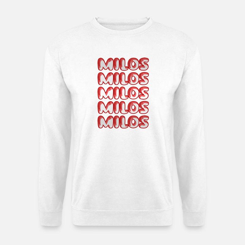 Gift for Milos - Unisex Sweatshirt - white
