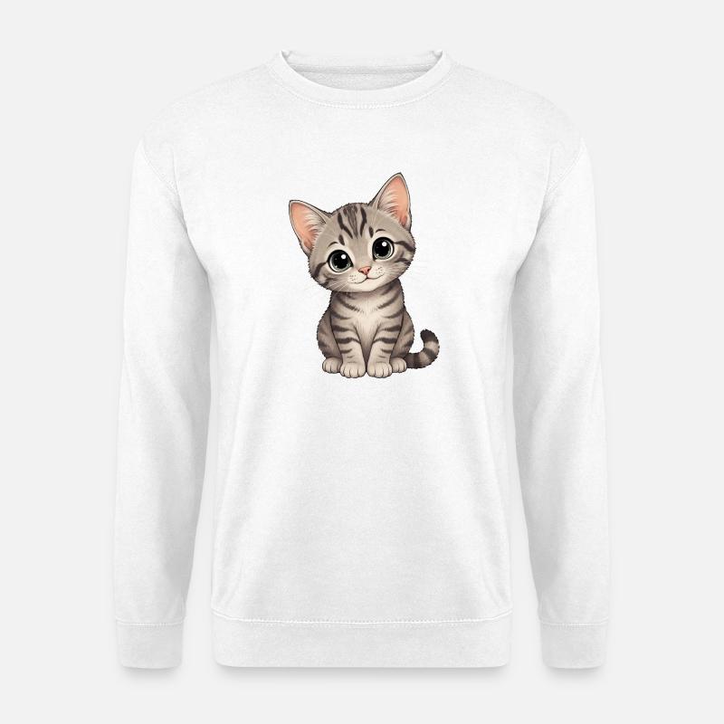 Liebes Kätzchen - Unisex Pullover - Weiß