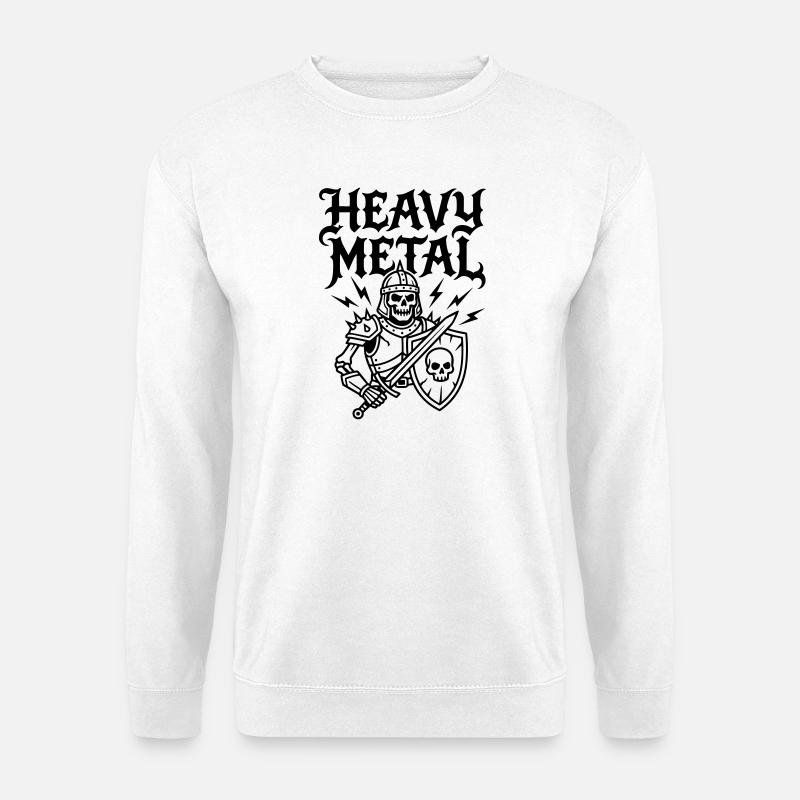 heavy metal - Unisex Sweatshirt - white