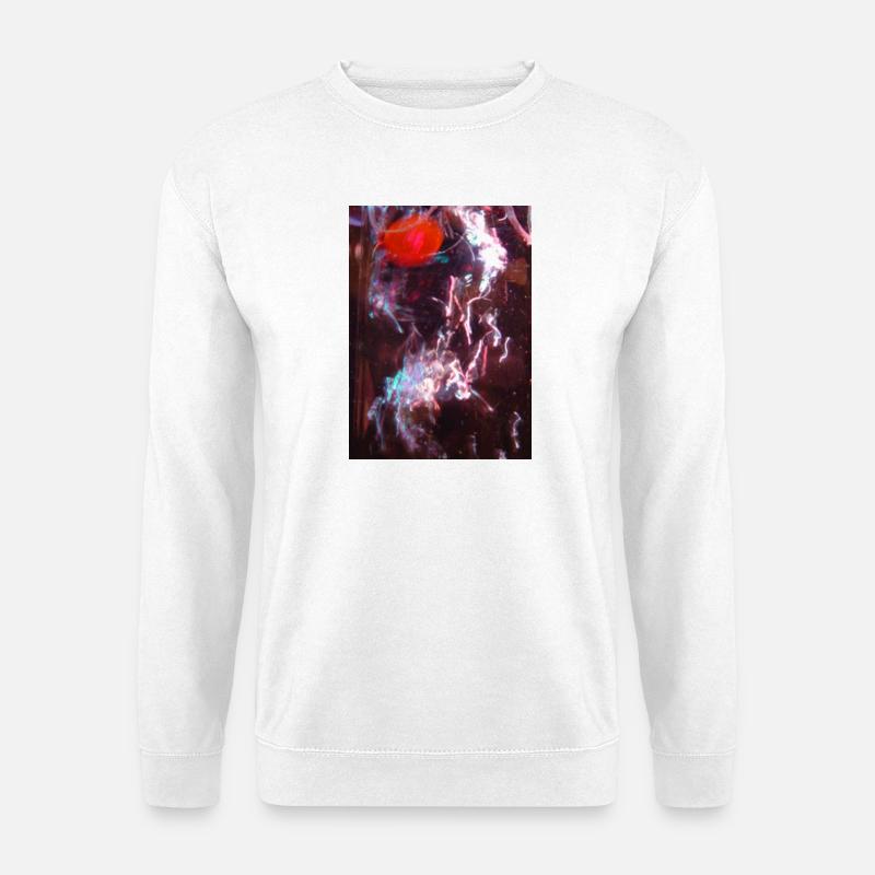 Neon-Fluid Spiegelung - Unisex Pullover - Weiß