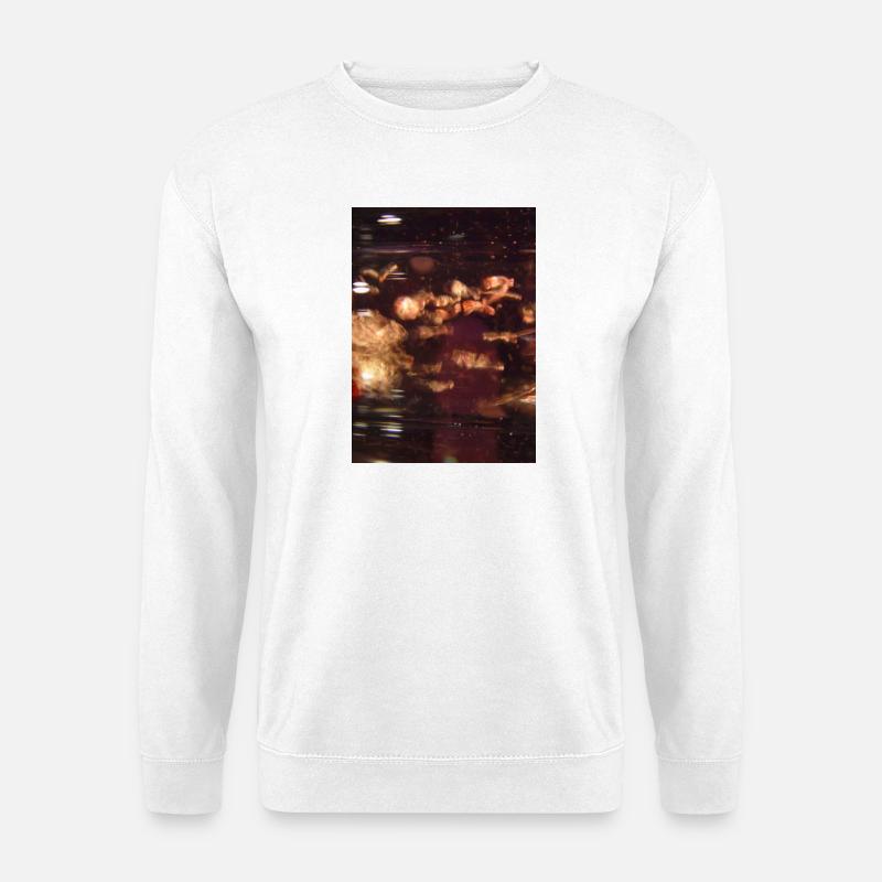 Fog Nebula Neon Waves - Unisex Sweatshirt - white