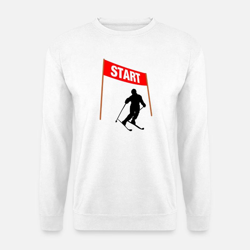 Ski Start Line - Unisex Sweatshirt - white