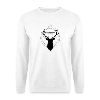 NORDIC LOVE - Born_for_Silence - Unisex Sweatshirt - white - Front