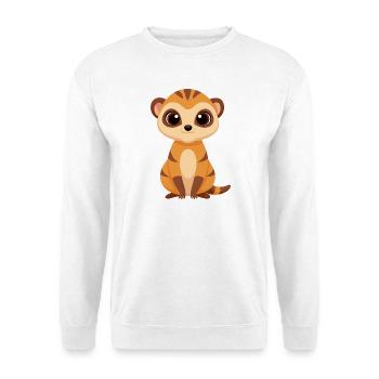 Süßes Baby-Erdmännchen - Unisex Pullover - Weiß - Vorne