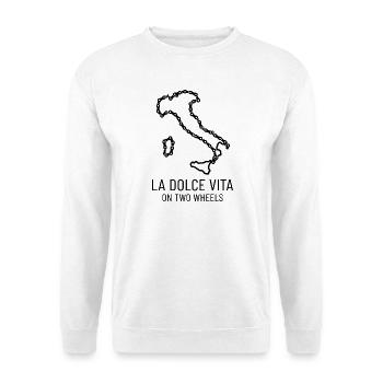 Italy Cycling Dolce Vita Shirt - Unisex Sweatshirt - white - Front