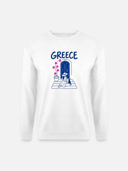 Griechischer Sommer - Unisex Pullover - Weiß