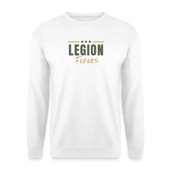 Legionstruppen - Unisex Pullover - Weiß - Vorne - Alina (178cm) & Michal (187cm)