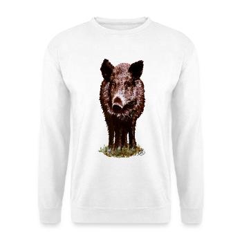 Überläufer braun - Unisex Pullover - Weiß - Vorne