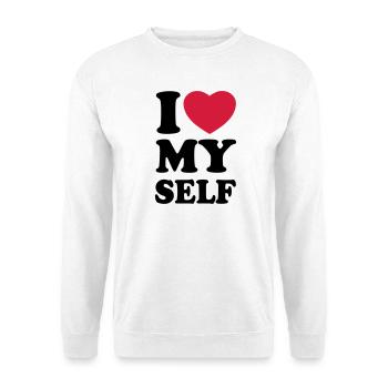 I love my self - Unisex Sweatshirt - white - Front