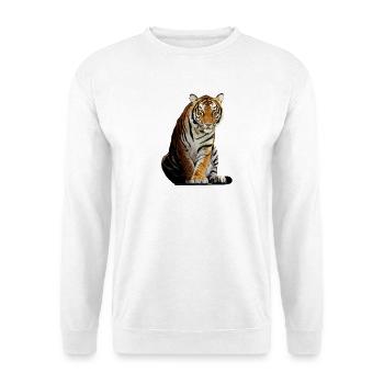 tiger - Unisex Sweatshirt - white - Front