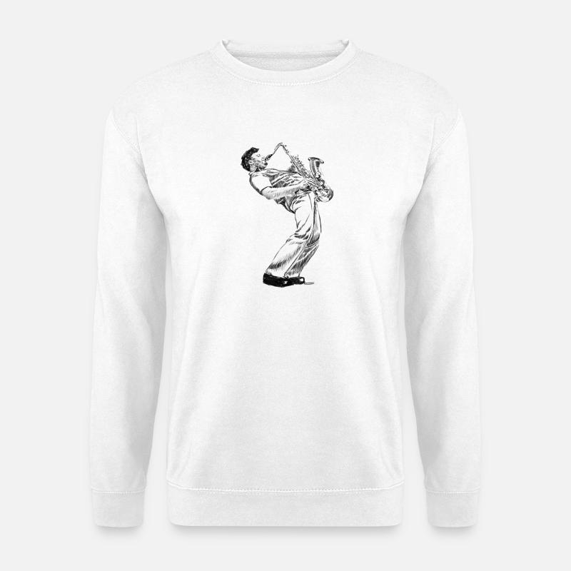 Saksofonist - Unisex Sweatshirt - white