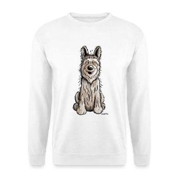 Berger Picard - Hund - Dog -,Comic - Unisex Pullover - Weiß - Vorne