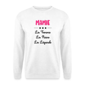 Mamie Mamy Grand-Mère Grand Mere Grands Parents - Unisex Sweatshirt - white - Front