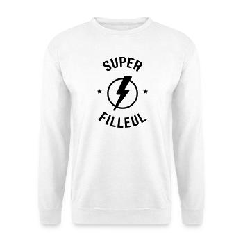 Parrain / Marraine / Filleule / Filleul / Baptême - Sweat-shirt Unisexe - blanc - Devant