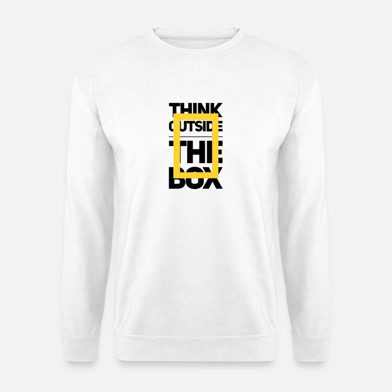 Dynamischer niederländischer Textdruck - Unisex Pullover - Weiß