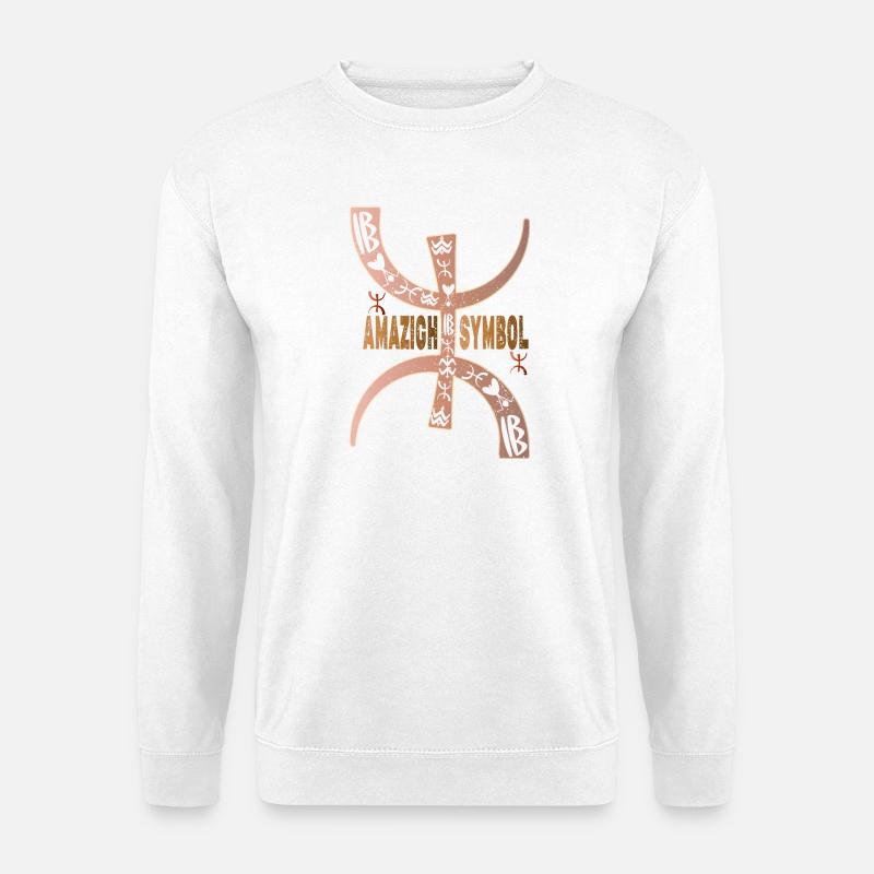 Yaz Amazigh, Berber Tattoo, Geschenk für Frauen. - Unisex Pullover - Weiß