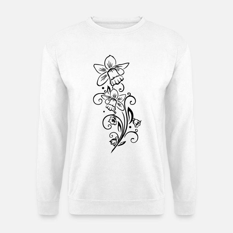 Easter Bells Daffodils Spring - Unisex Sweatshirt - white