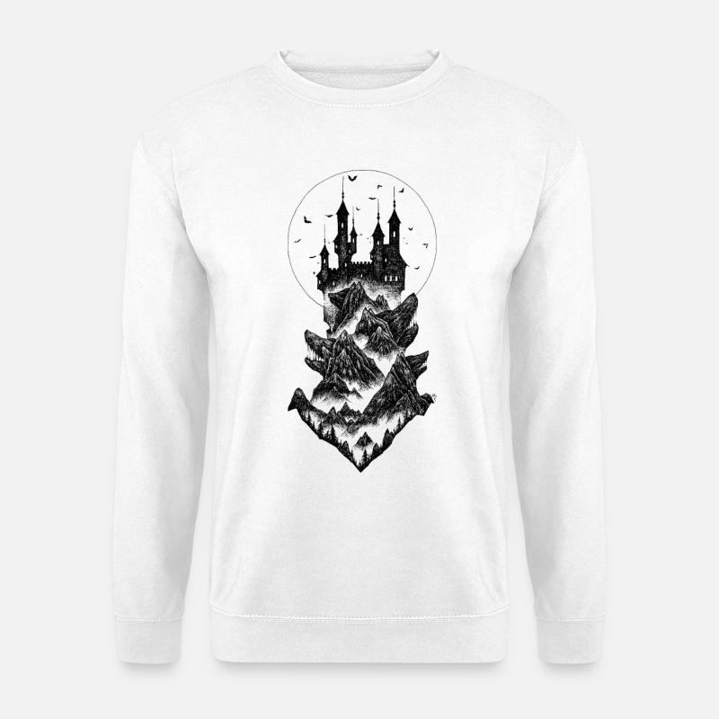 Schloss Dracula - schwarz - Unisex Pullover - Weiß