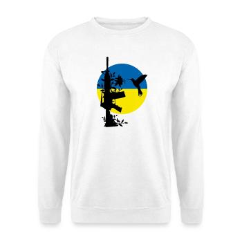 peace no war ukraine - Unisex Sweatshirt - white - Front