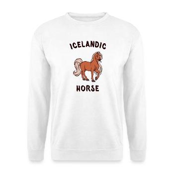 Pferdenarr Islandpferde Spruch Pferde Pferdeliebe - Unisex Pullover - Weiß - Vorne