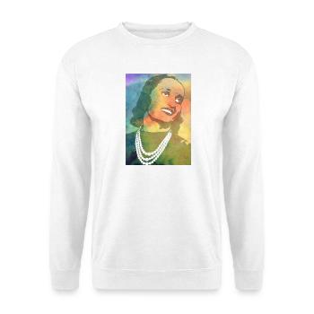 t-shirt Irma Partisan flag anti-fascism - Unisex Sweatshirt - white - Front