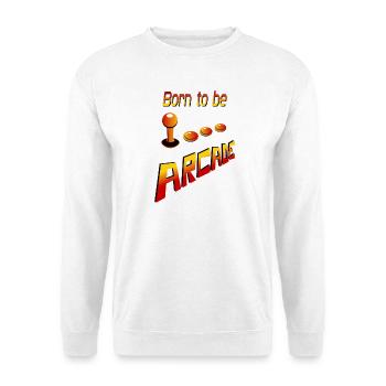 born to be arcade - Unisex Sweatshirt - white - Front