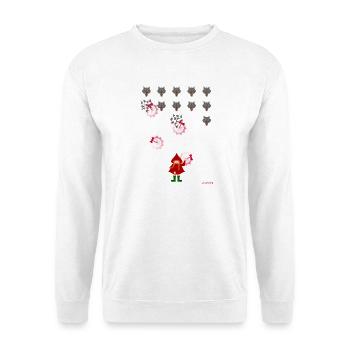 Rotkäppchen spielen - Unisex Pullover - Weiß - Vorne