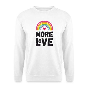 Pride Month LGBT - Mehr Liebe - Unisex Pullover - Weiß - Vorne