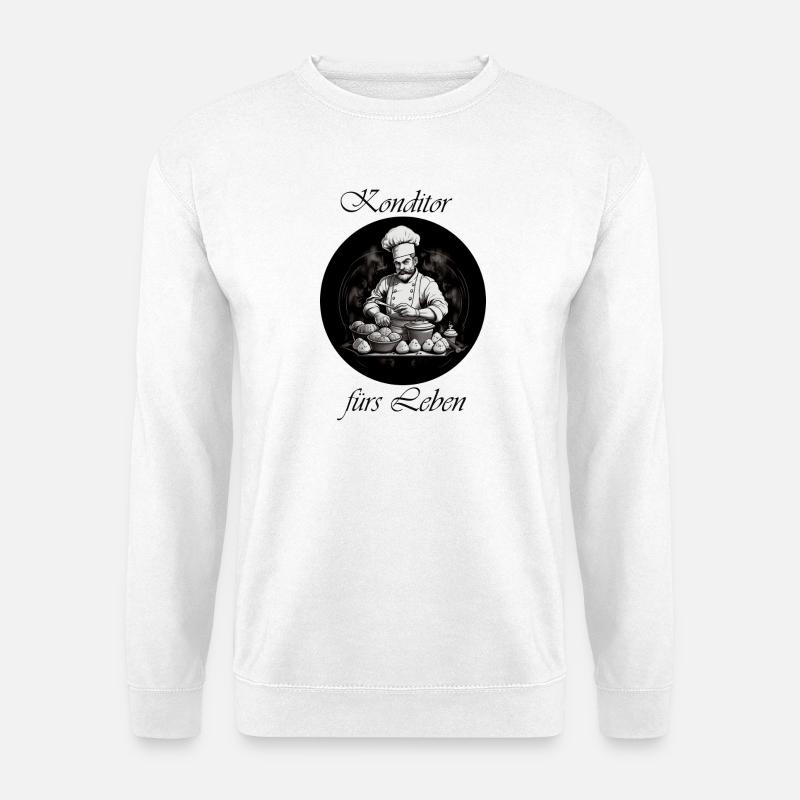 Konditor für Leben - Unisex Pullover - Weiß