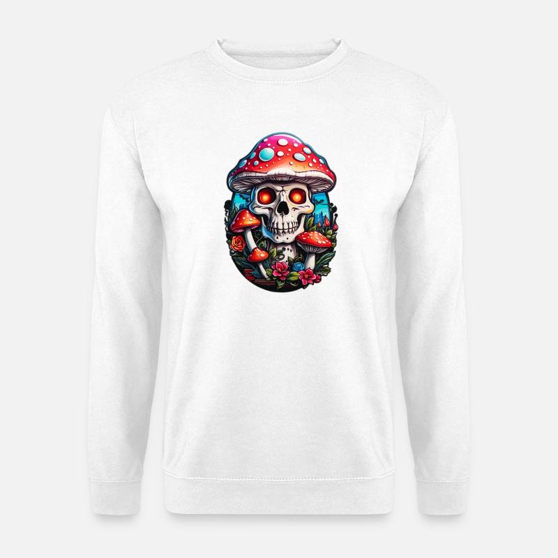 Skull Toadstool - Unisex Sweatshirt - white