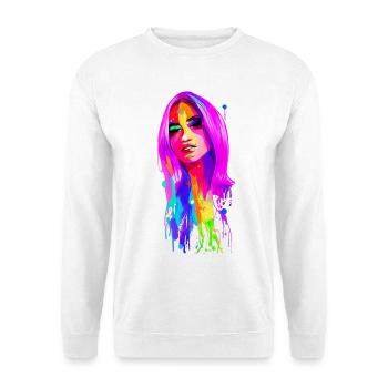 Lady 70's Retro - Unisex Sweatshirt - white - Front