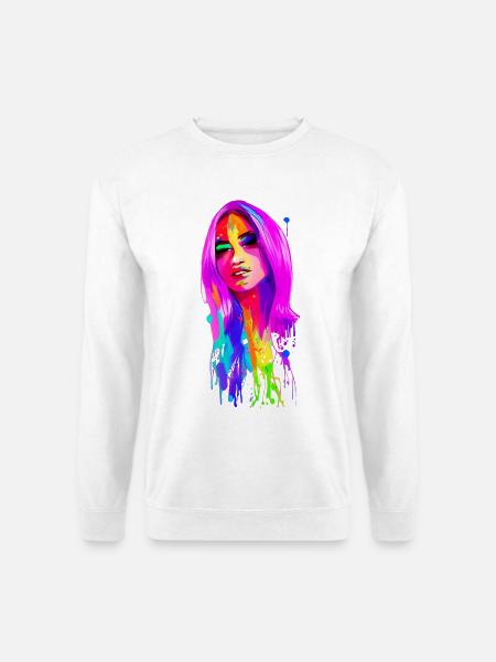 Lady 70's Retro - Unisex Sweatshirt - white