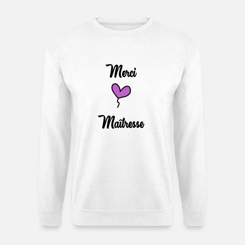 DANKE, HERRIN - Unisex Pullover - Weiß