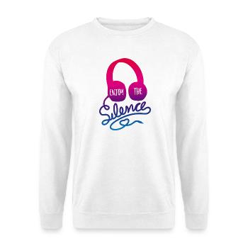 enjoy the silence - ME-Time genießen - Unisex Pullover - Weiß - Vorne