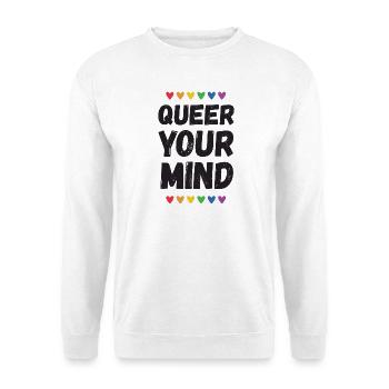 LGBTQ Pride Month - Queer Your Mind - Unisex Sweatshirt - white - Front