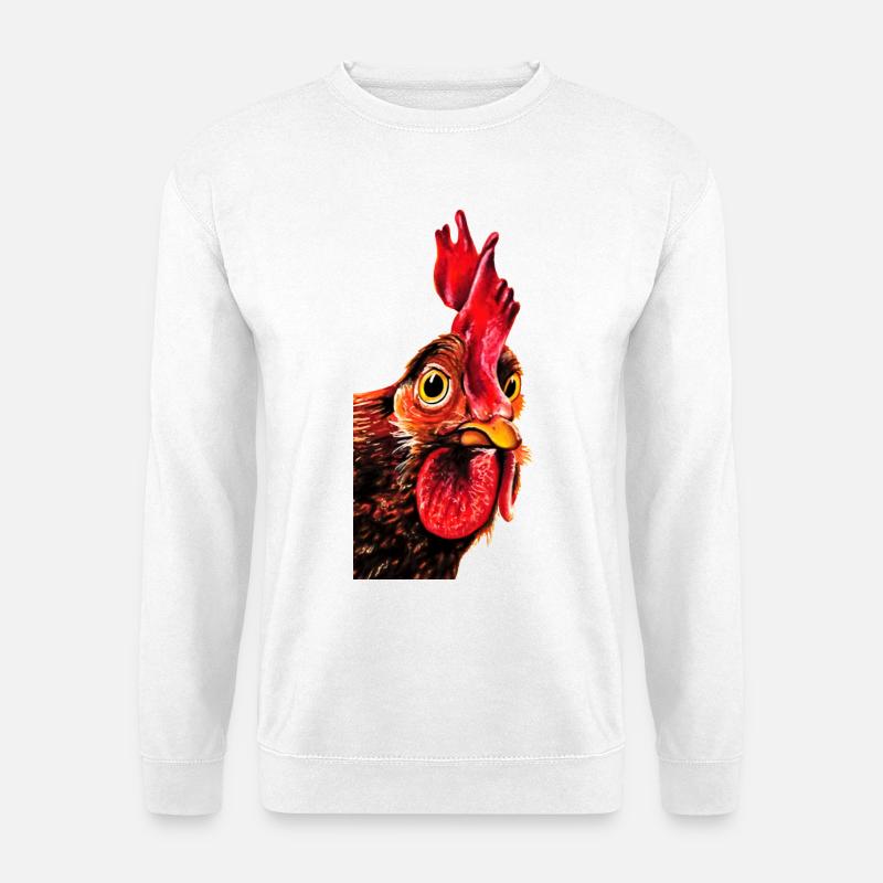 Rooster Herbert - Unisex Sweatshirt - white