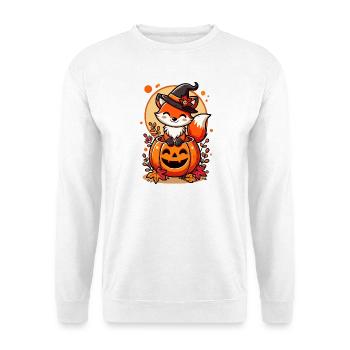 Halloween Fox in the Pumpkin: Sweet Scary Fun - Unisex Sweatshirt - white - Front
