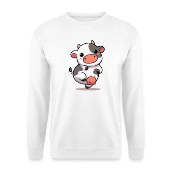 Vache - Sweat-shirt Unisexe - blanc - Devant