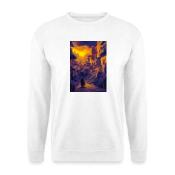 Maroc Village - Sweat-shirt Unisexe - blanc - Devant